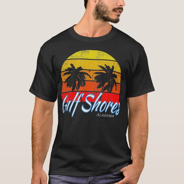 Gulf Shores Alabama   Gulf of Mexico T Shirt (Framsida)