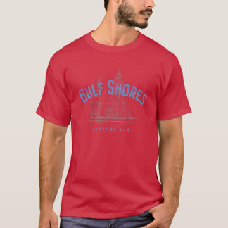 Gulf Shores Alabama Nautical Sailboat Design Overs T Shirt