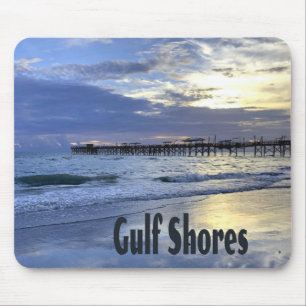 Gulf Shores Alabama Strand Promenad vid soluppgång Musmatta