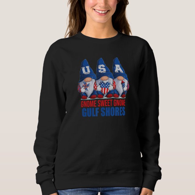 Gulf Shores Alabama Tomte Söt Tomte Amerikansk Fla T Shirt (Framsida)