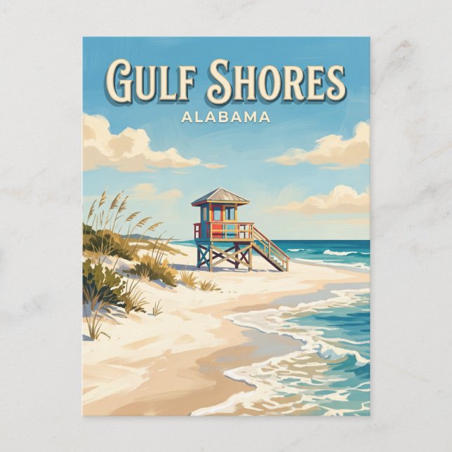 Gulf Shores Alabama Vykort (Framsida)