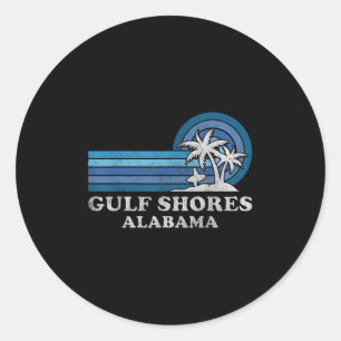 Gulf Shores Beach Alabama Familj Sommarlov V Runt Klistermärke