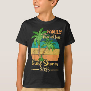 Gulf Shores Beach Alabama Familjesemester 2025 Som T Shirt
