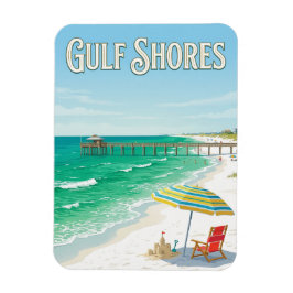 Gulf Shores-stranden Magnet