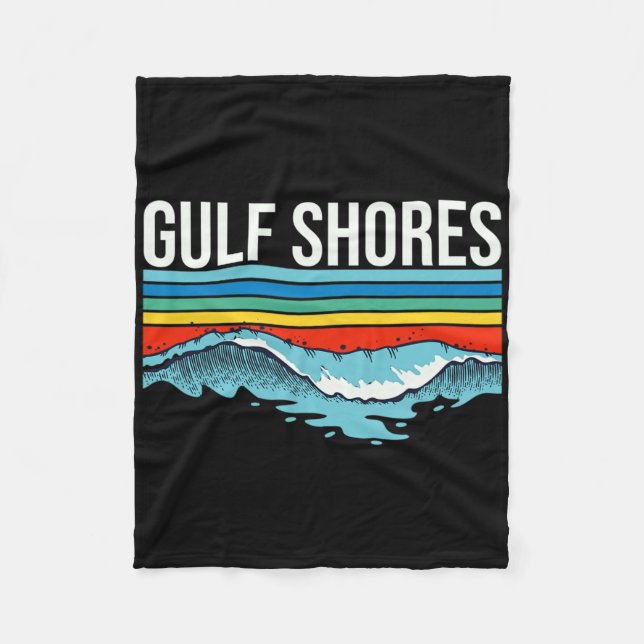Gulf Shores svar på alla livets problem semester Fleecefilt (Framsidan)