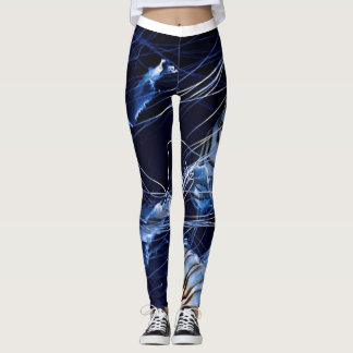 gulfenad mönster leggings