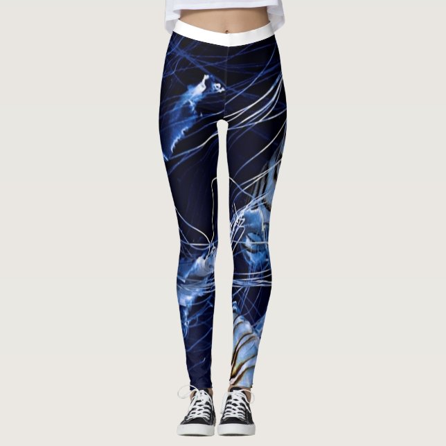 gulfenad mönster leggings (Framsida)
