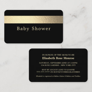 Gulfenad Rand, Jet Black Baby Shower Biljett