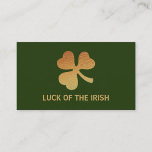 Gulfenad Shamrock, Irish Baby Shower Biljett Tilläggskort
