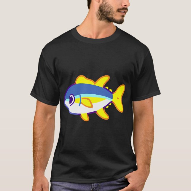 Gulfenad tonfisk t shirt (Framsida)