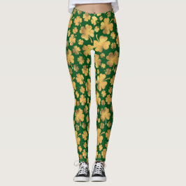 Gulfenshamrocks Lucky Klöver St. Paddy's Day Leggings
