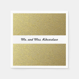 Gulffaffekt Bröllop Pappersservett