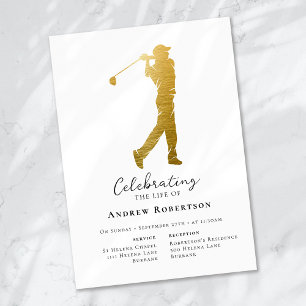 Gulfgolfgolfer Funeral Inbjudningar