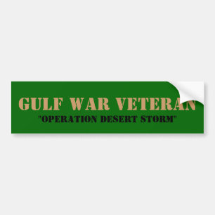 GULFKRIGSVETERAN, "OPERATION ÖKENSTORM" BILDEKAL