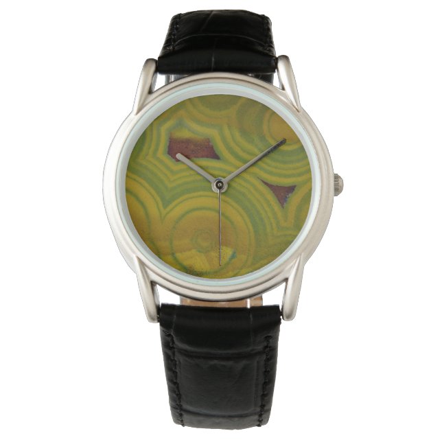 Gulfläckig Ocean Jasper Armbandsur (Framsida)
