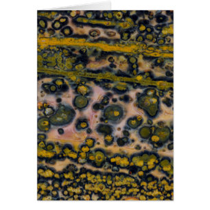 Gulfläckig Ocean Jasper Hälsningskort
