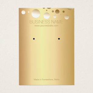 Gulfoljepunkter Juelry och Visning vid avläsning Visitkort