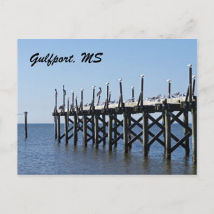 Gulfport Pier Vykort
