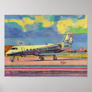 Gulfstream 550 Skriv ut Poster