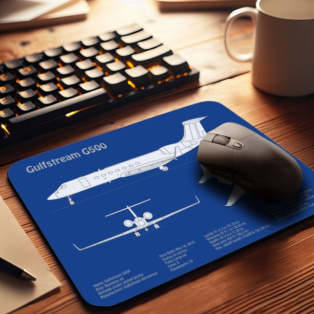 Gulfstream G500 - Flygplanets plan för blåkopia AB Musmatta (Skapare uppladdad)