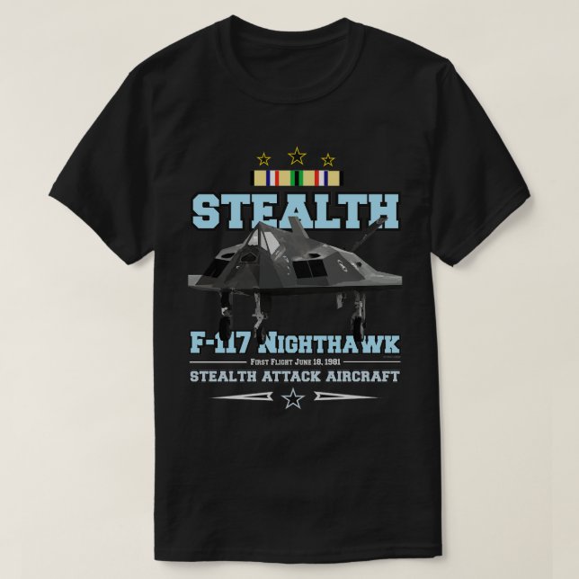 Gulfveteraner F117 Nighthawk T Shirt (Design framsida)