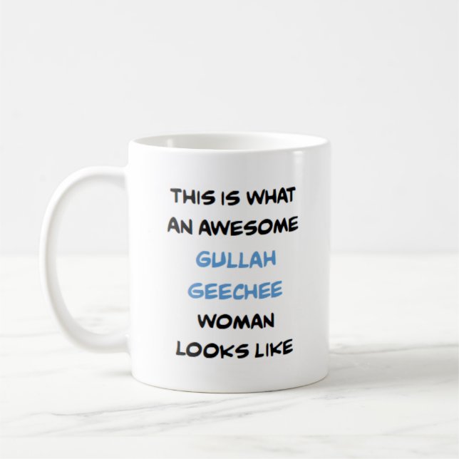 gullah geechee kvinna, fantastisk kaffemugg (Vänster)