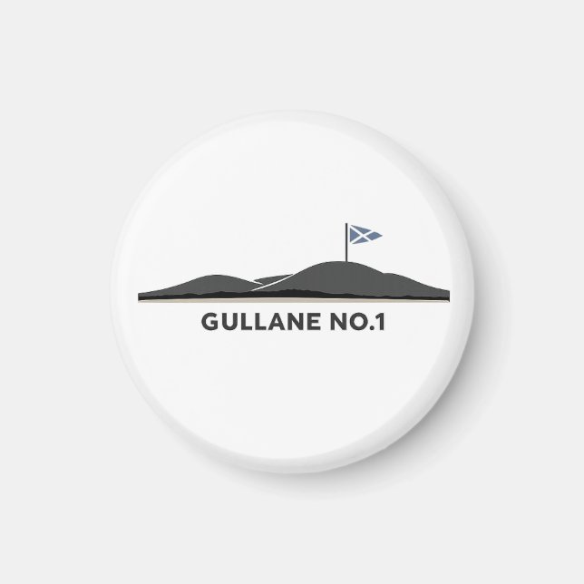 Gullane Skottland Golfboll  Magnet (Framsidan)