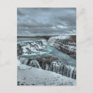 Gullfoss vattenfall, island vykort