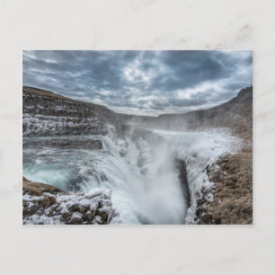 Gullfoss vattenfall, island vykort
