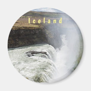 Gullfoss vattenfall - sydvästra Islandet Magnet