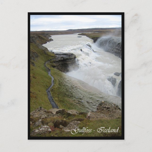 Gullfoss Vykort (Framsida)