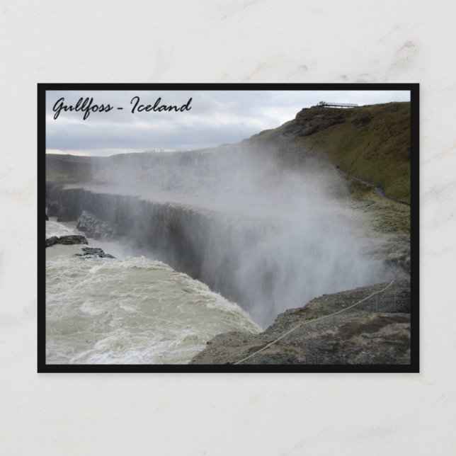 Gullfoss Vykort (Framsida)