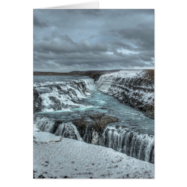 Gullfoss Waterfall, Island Hälsningskort (Framsidan)