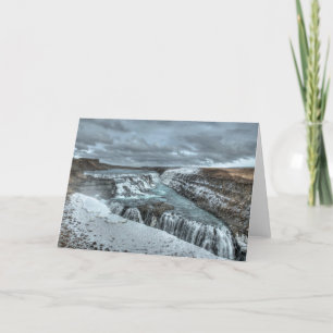 Gullfoss Waterfall, Island Kort