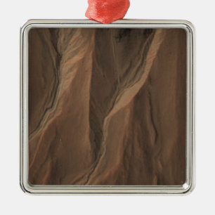 Gullies Kant vid Hale Crater, Mars Julgransprydnad Metall
