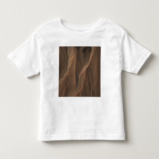 Gullies Kant vid Hale Crater, Mars Tee Shirt (Framsida)