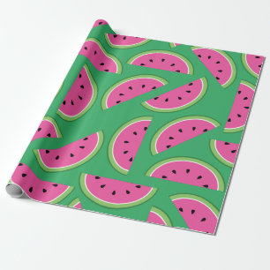 Gullig 1st födelsedag för vattenmelon som slår presentpapper