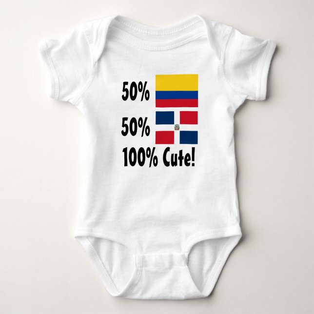 Gullig 50% colombiansk 50% dominikan 100% tee (Framsida)