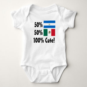 Gullig 50% nicaraguansk 50% mexikan 100% tee shirt