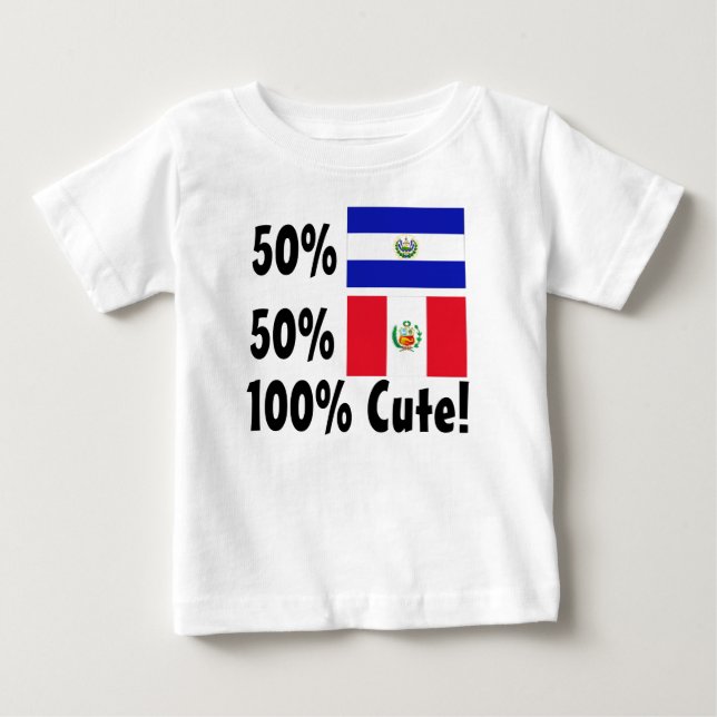 Gullig 50% Salvadorian 50% peruan 100% Tröja (Framsida)