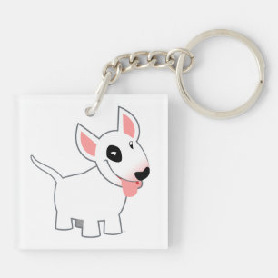 Gullig akryl Keychain för tecknadtjurTerrier