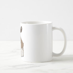 Gullig älg kaffemugg