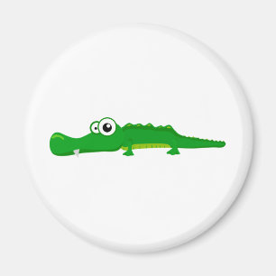 Gullig alligator magnet