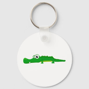 Gullig alligator nyckelring