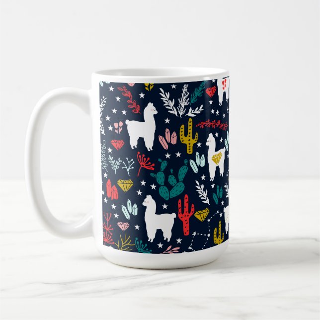 Gullig Alpaca Kaffemugg (Vänster)