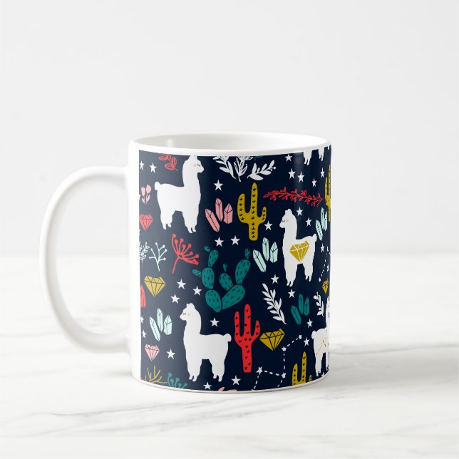 Gullig Alpaca Kaffemugg (Vänster)