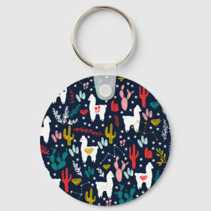 Gullig Alpaca Nyckelring