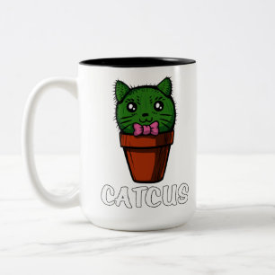 Gullig älsklings- kattunge Catcus för rolig Två-Tonad Mugg