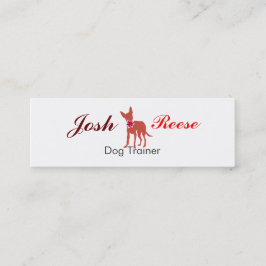 Gullig älsklings- mops för Chihuahuavattenfärgvalp Mini Visitkort