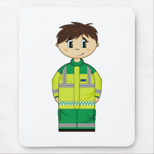 Gullig ambulansman Mousepad Musmatta